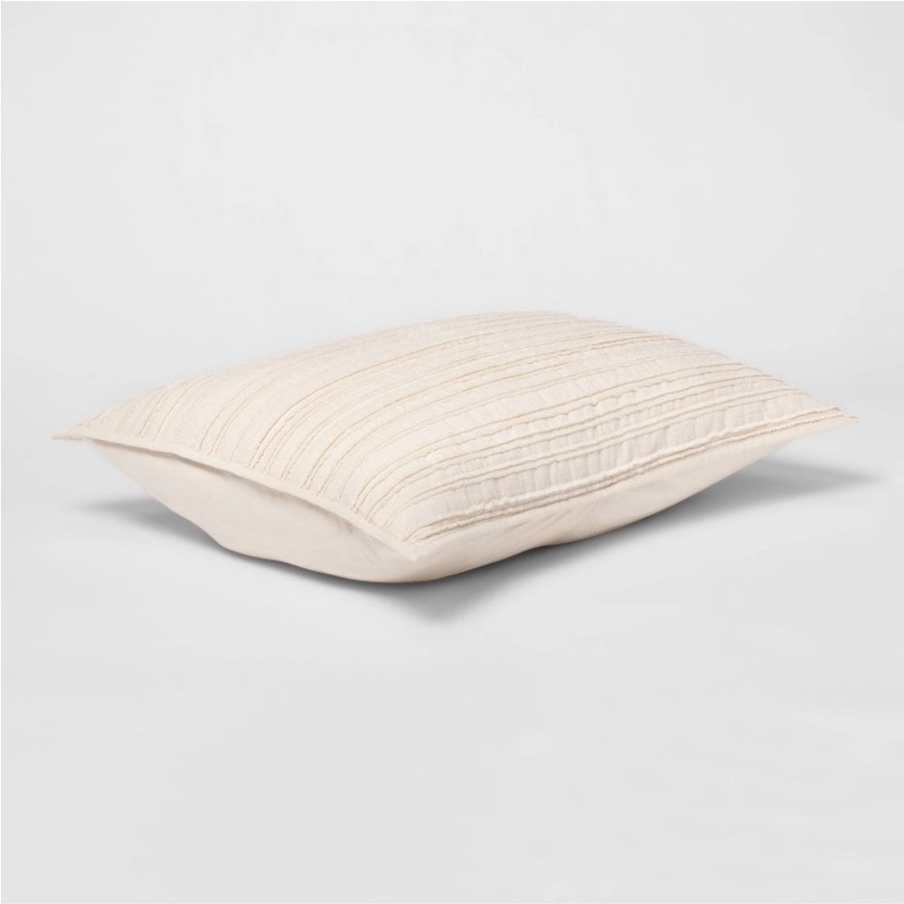 NWT Standard Clipped Textured Quilt Sham
Cream - Threshold - Picture 2 of 7